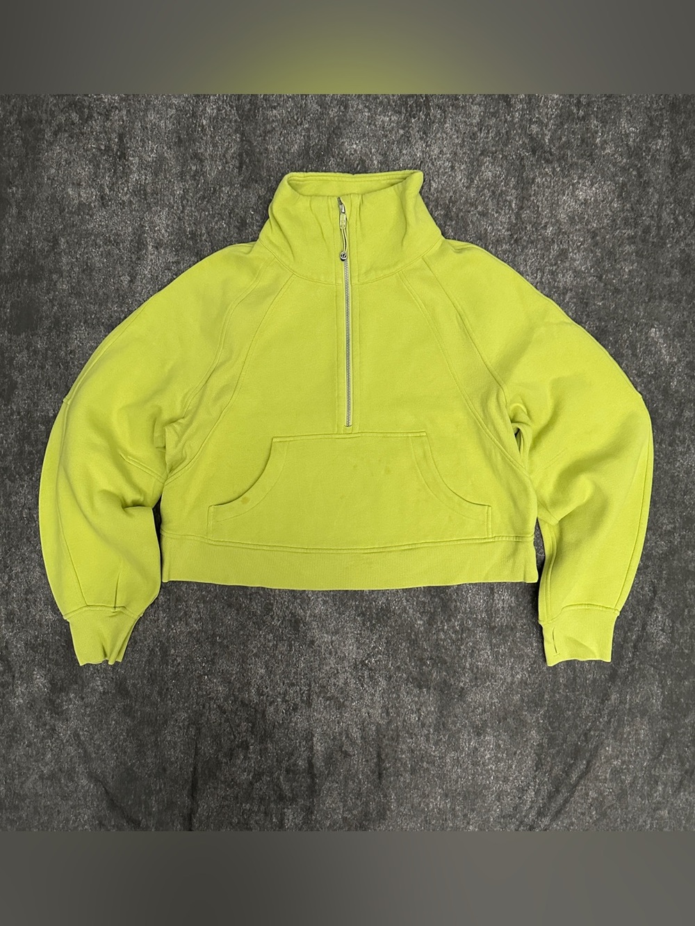 Lululemon Scuba Oversized Half-Zip Hoodie Lime Green - M/L